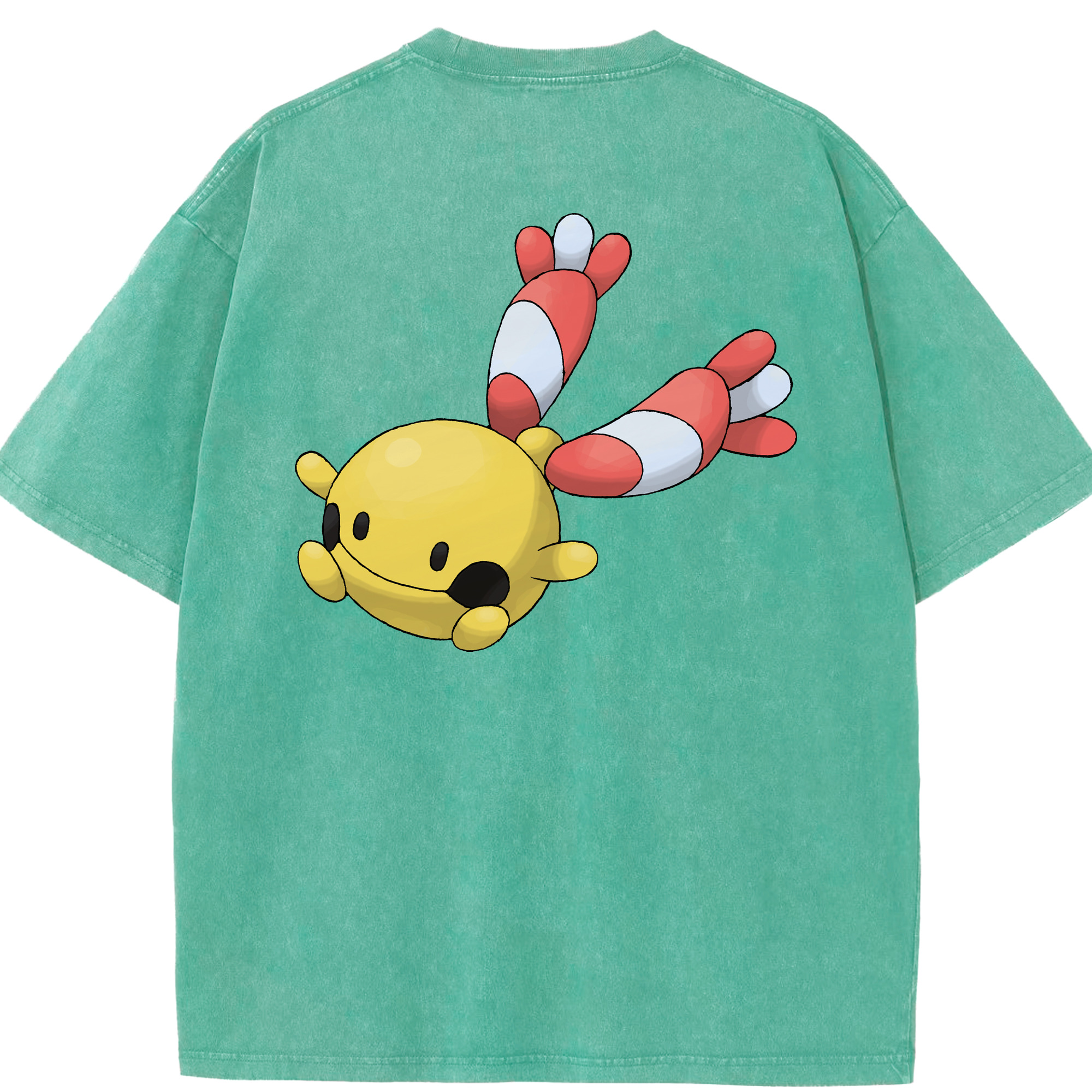（画像用） ポケットモンスター Pokémon 綿100% ヴィンテージ風 半袖Tシャツ（背面プリント）
